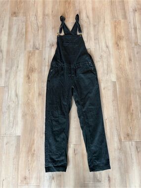 ROAMERS Black Women's Denim Overalls